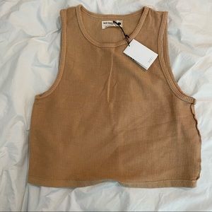 NWT Back Beat Co. Cali Organic Cotton Crop - L / Sand